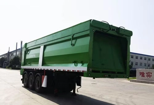 Articulated Self-Unloading Grain Truck Semi-Trailer