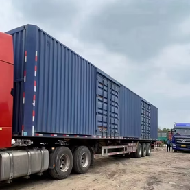 Agricultural Grain Side Tipper Dump Semi Trailer Truck, 3/4 Axle