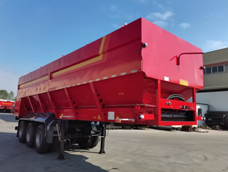 30-80 Cubic Meter Bulk Grain Transport Semi-Dump Truck