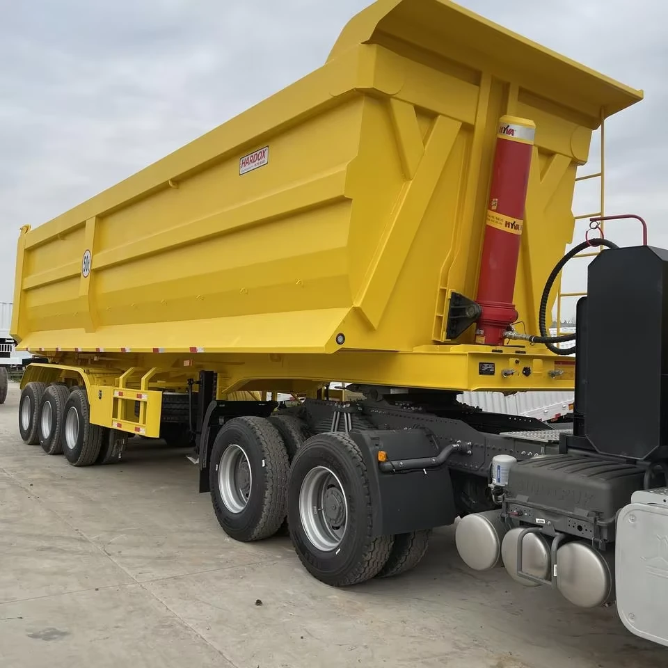 Heavy Duty 35-40 Ton Steel Tipper Grain Truck Trailer