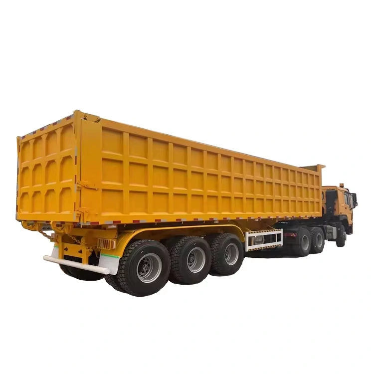 Heavy Duty 35-40 Ton Steel Tipper Grain Truck Trailer