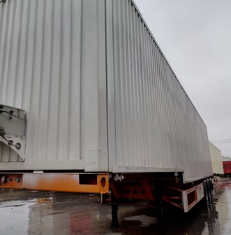 Agricultural Grain Side Tipper Dump Semi Trailer Truck, 3/4 Axle