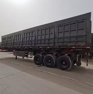3 Axle Side Tipping Grain Transport Semi-Trailer 40T
