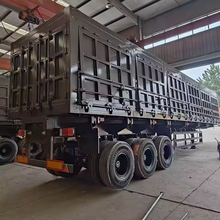 3 Axle Side Tipping Grain Transport Semi-Trailer 40T